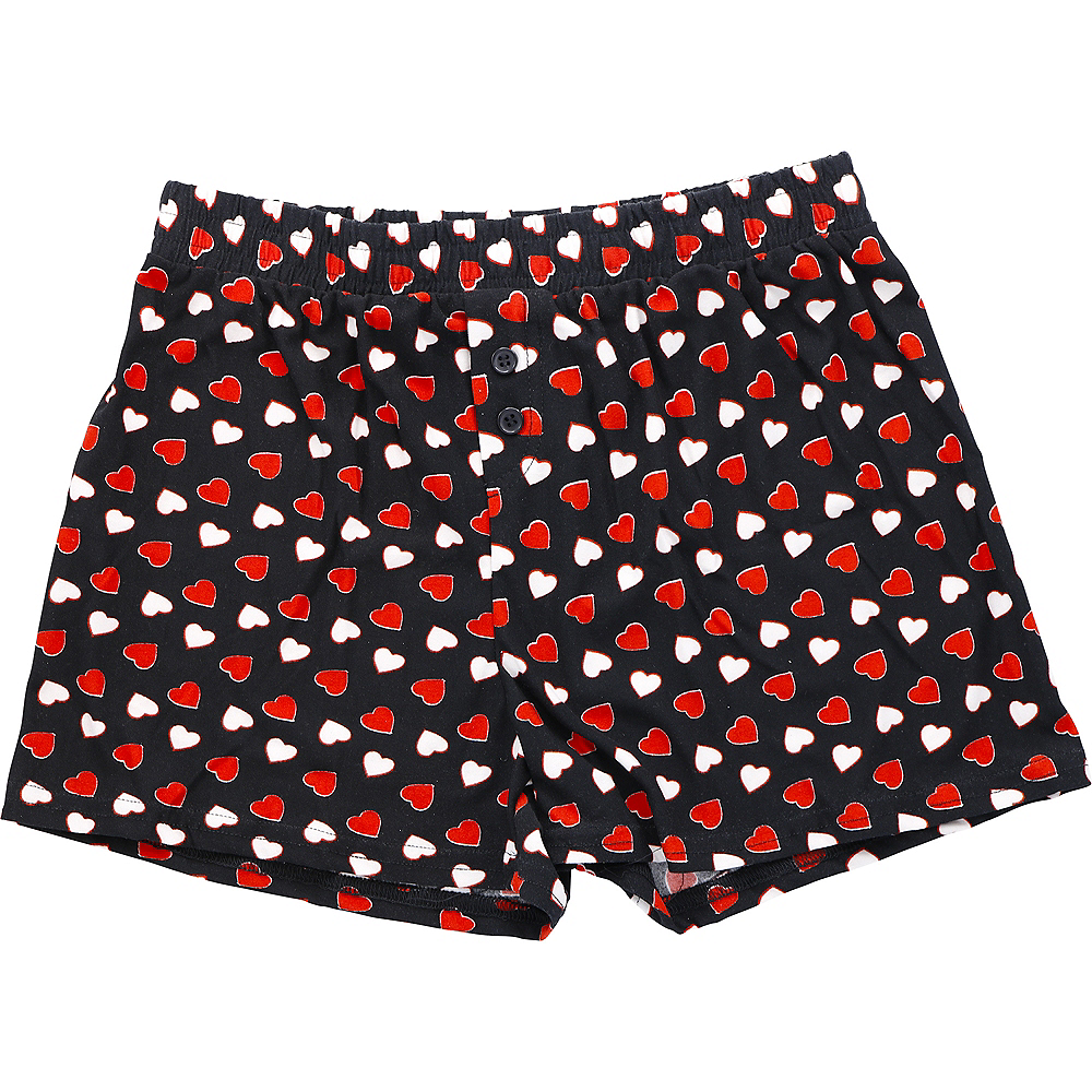 Adult Valentine's Day Heart Boxer Shorts | Party City