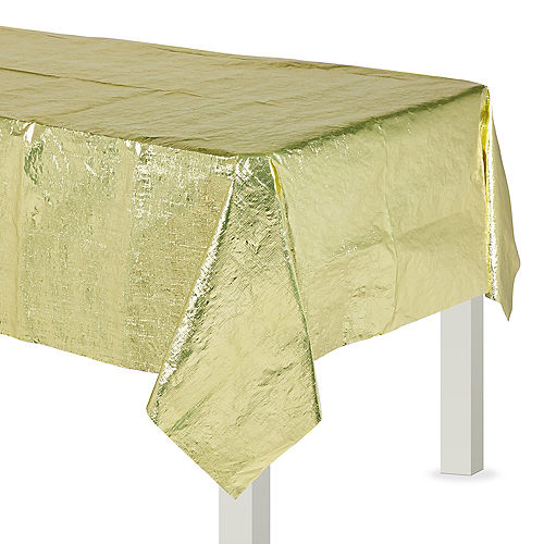 Gold Metallic Table Cover Image #1