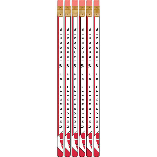 Wisconsin Badgers Pencils 6ct Image #1