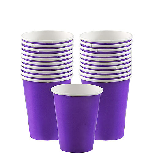 Purple Paper Cups 20ct Image #1