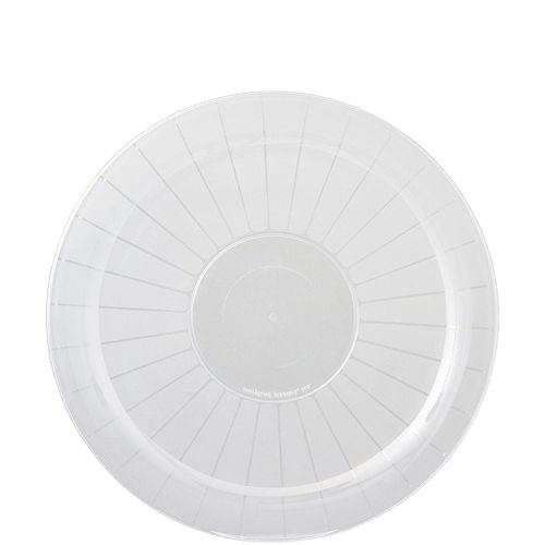 Nav Item for CLEAR Plastic Frosted Platter Image #1