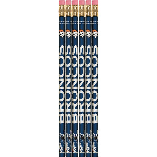 Denver Broncos Pencils 6ct Image #1