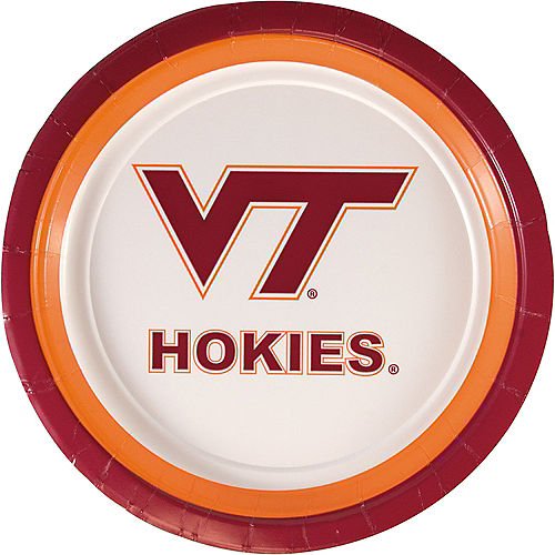 Virginia Tech Hokies Lunch Plates 10ct Image #1
