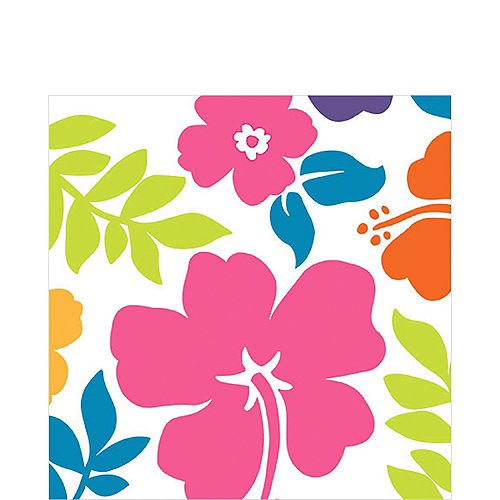 Nav Item for Hibiscus White Lunch Napkins 100ct Image #1