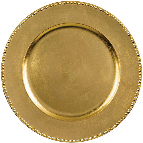 Nav Item for Gold Plastic Charger Image #1
