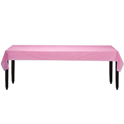 Nav Item for Pink Plastic Table Cover Roll, 40in x 100ft Image #2