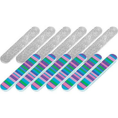 Nav Item for Rainbow Stripe Emery Boards 12ct Image #1