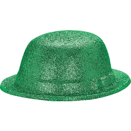 Nav Item for Glitter St. Patrick's Day Derby Hat Image #1