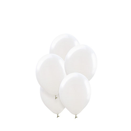 Nav Item for Mini White Balloons, 5in, 50ct Image #1