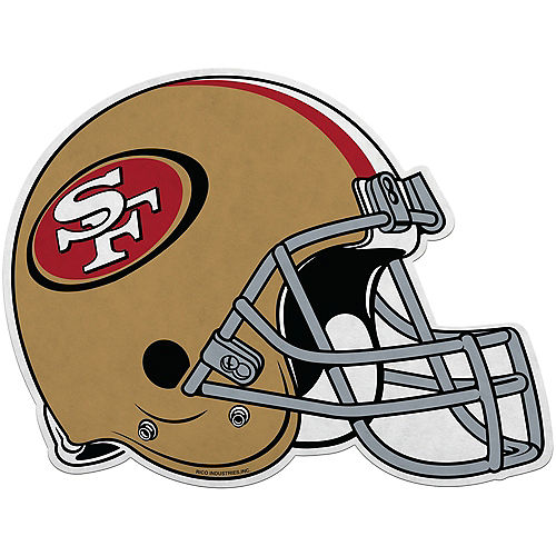 San Francisco 49ers Helmet Felt Pennant, 15.6in x 14in - NFL Image #1