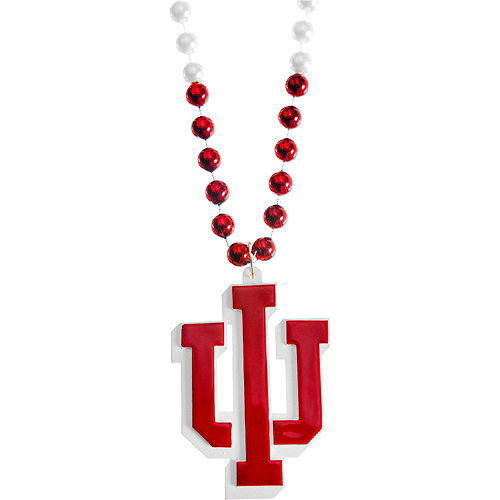 Indiana Hoosiers Pendant Bead Necklace Image #1