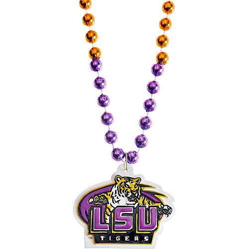 Louisiana State Tigers Pendant Bead Necklace Image #1