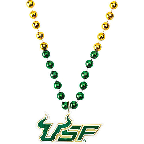 Nav Item for South Florida Bulls Pendant Bead Necklace Image #1