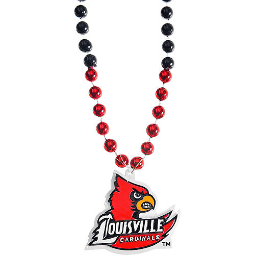 Nav Item for Louisville Cardinals Pendant Bead Necklace Image #1
