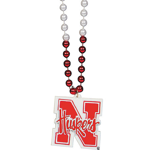 Nebraska Cornhuskers Pendant Bead Necklace Image #1