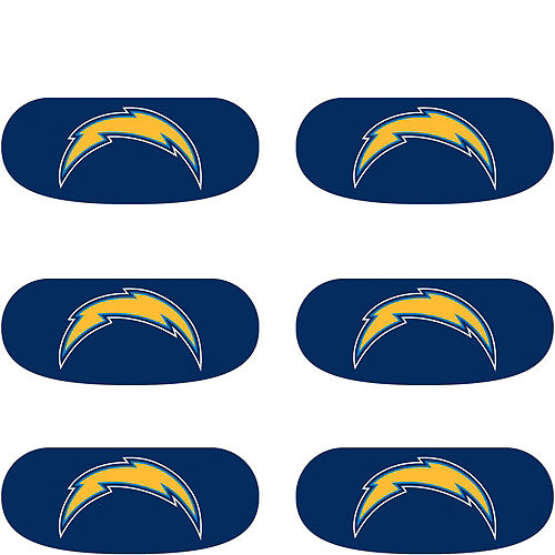 Los Angeles Chargers Eye Black Stickers 6ct Image #2