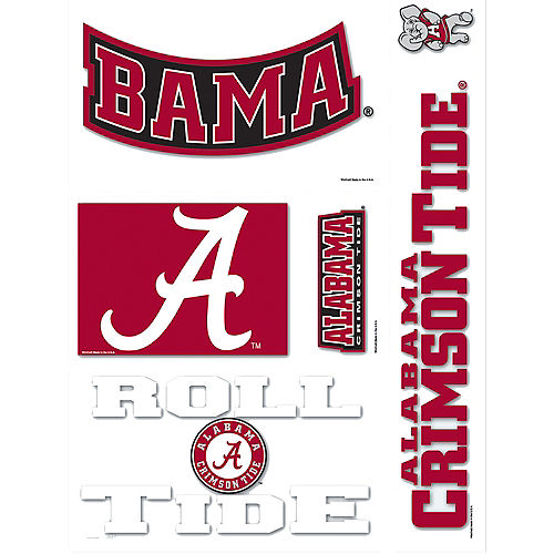 Alabama Crimson Tide Decals 5ct Image #1