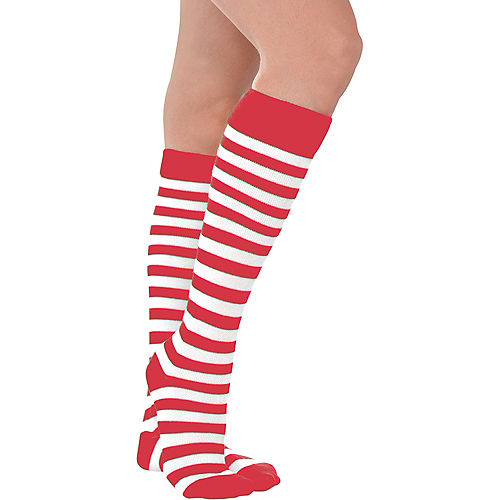 Nav Item for Red & White Striped Socks Image #1
