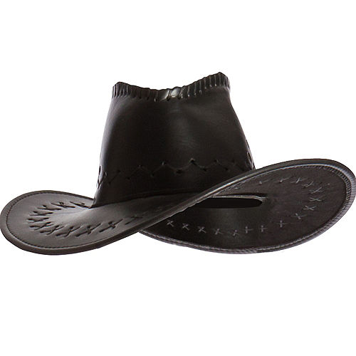 Faux Leather Cowboy Hat Image #1
