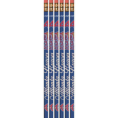 Nav Item for Atlanta Braves Pencils 6ct Image #1