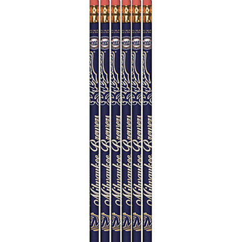 Nav Item for Milwaukee Brewers Pencils 6ct Image #1