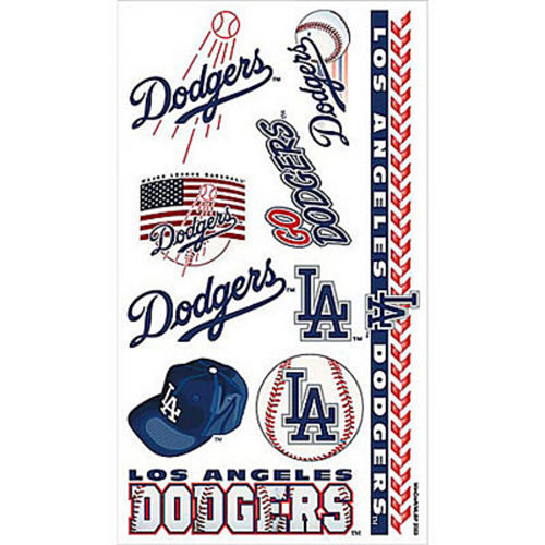 Los Angeles Dodgers Tattoos 10ct Image #1
