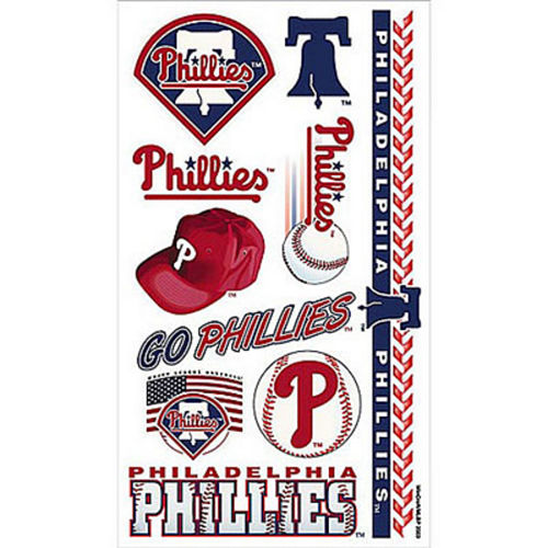 Nav Item for Philadelphia Phillies Tattoos 10ct Image #1