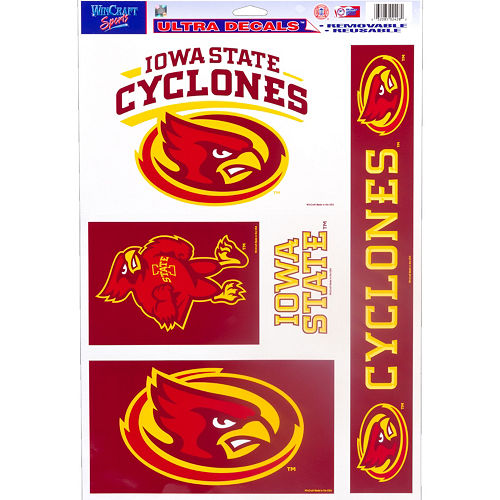 Iowa State Cyclones Decals 5ct Image #1