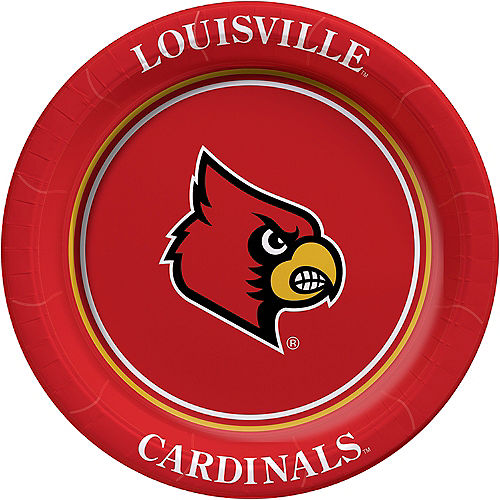 Nav Item for Louisville Cardinals Lunch Plates 8ct Image #1