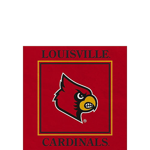 Nav Item for Louisville Cardinals Beverage Napkins 16ct Image #1