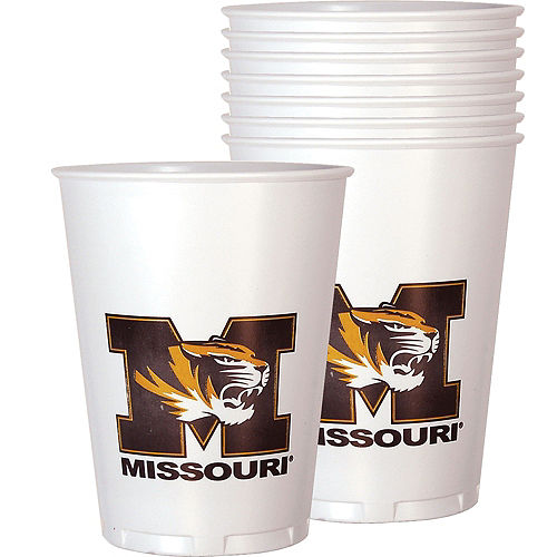Nav Item for Missouri Tigers Plastic Cups 8ct Image #1