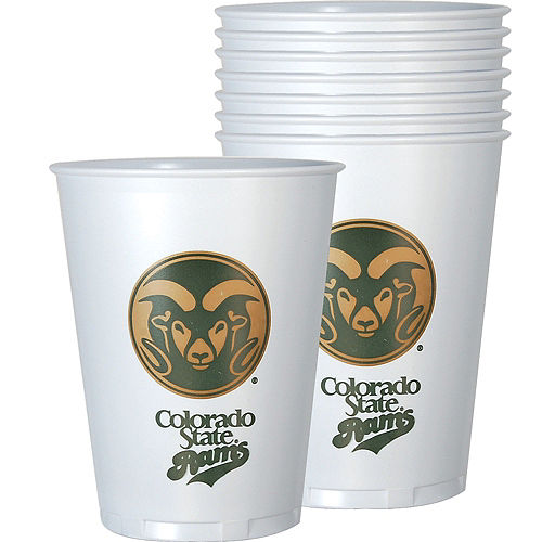 Colorado State Rams Plastic Cups 8ct Image #1