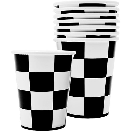 Nav Item for Black & White Checkered Cups 8ct Image #1