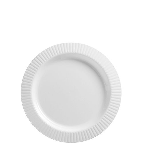 White Premium Plastic Dessert Plates 32ct Image #1