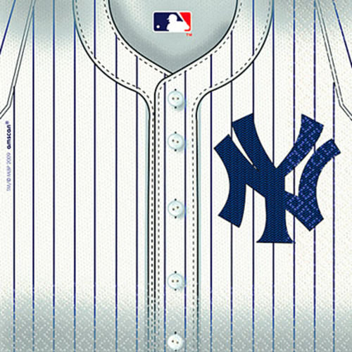 Nav Item for New York Yankees Lunch Napkins 36ct Image #1