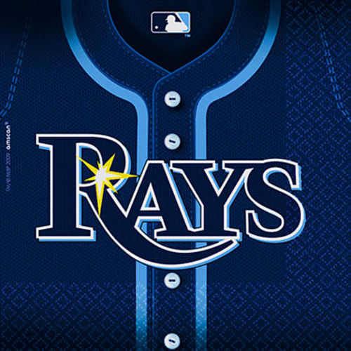 Nav Item for Tampa Bay Rays Lunch Napkins 36ct Image #1