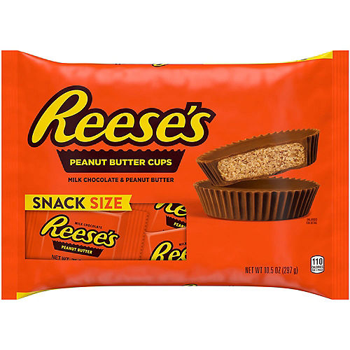 Milk Chocolate Snack Size Reese's Peanut Butter Cups Bag, 14pc Image #1