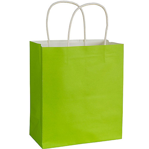 Nav Item for Medium Kiwi Green Paper Gift Bag Image #1