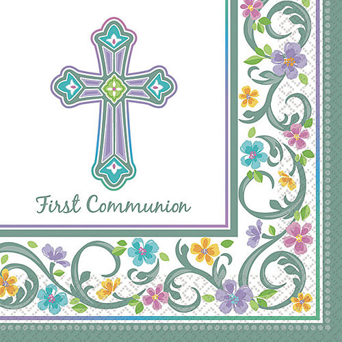 Nav Item for Blessed Day Communion Lunch Napkins 36ct Image #1