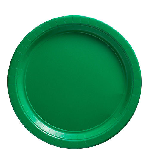 Festive Green Paper Lunch Plates, 8.5in, 20ct Image #1