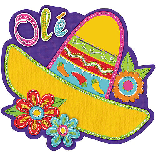 Nav Item for Sombrero & Flowers Fiesta Cutout Image #1
