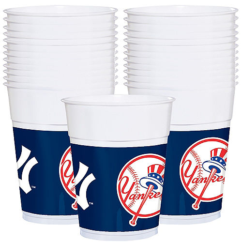 New York Yankees Plastic Cups 25ct Image #1