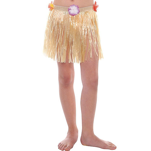 Child Plastic Mini Hula Skirt Image #1