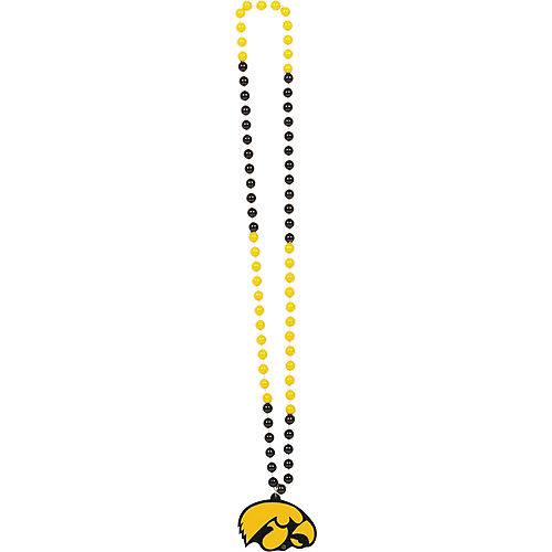 Iowa Hawkeyes Pendant Bead Necklace Image #1