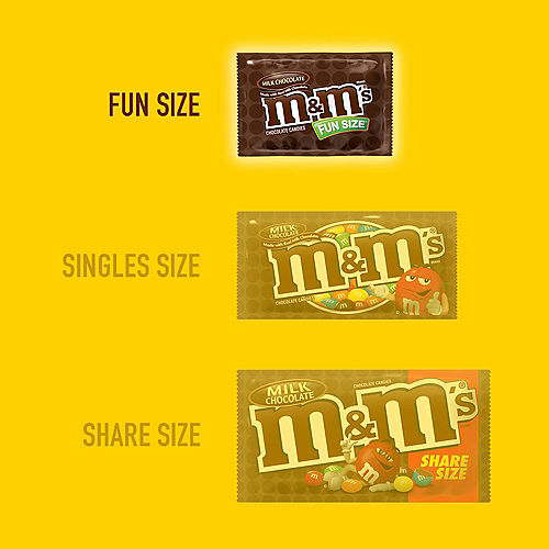 Nav Item for M&M's Milk Chocolate Candies Fun Size Pouches Bag, 21pc Image #2