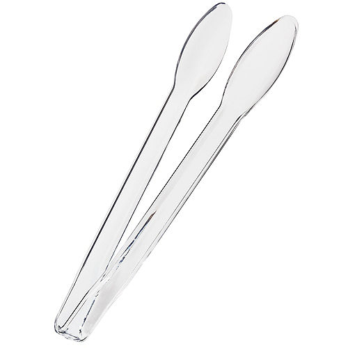 6 1/2 by Greenbrier 12 Clear Plastic Tongs