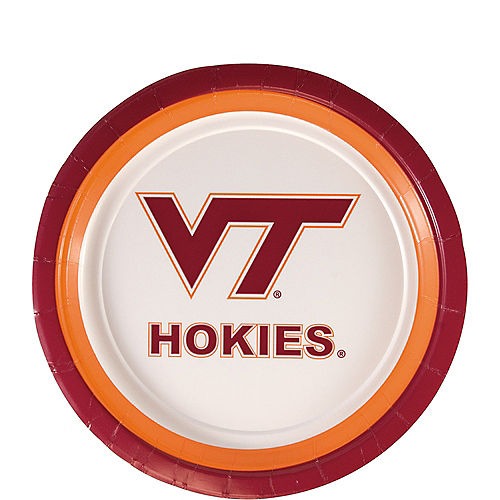 Virginia Tech Hokies Dessert Plates 12ct Image #1