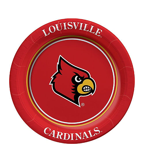 Nav Item for Louisville Cardinals Dessert Plates 8ct Image #1