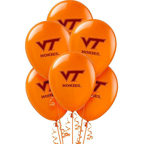 Virginia Tech Hokies Balloons 10ct Image #1