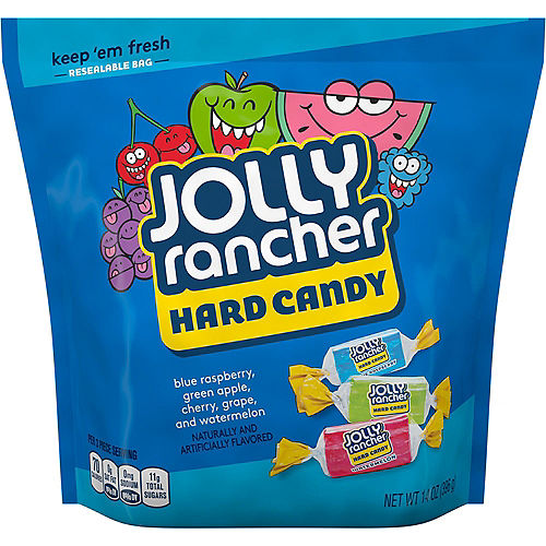 Nav Item for Original Jolly Rancher Hard Candy Resealable Bag, 65pc - Blue Raspberry, Cherry, Grape, Green Apple & Watermelon Image #1